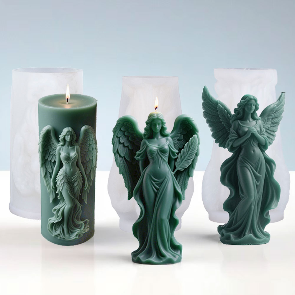 Candle Making Video - Kanatları Tanrıça Kokulu Silikon Mum Kalıp
