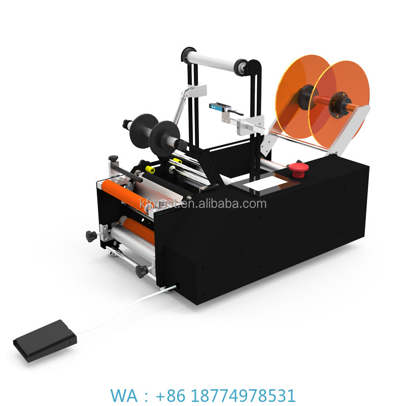 Label Sticker Round - Şişeler İçin Etiketleme Makinesi Manuel Etiketleme
