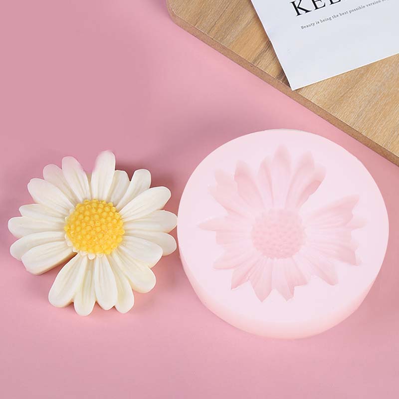Candle Making Video - DIY Mum silikon kalıp Papatya Papatya