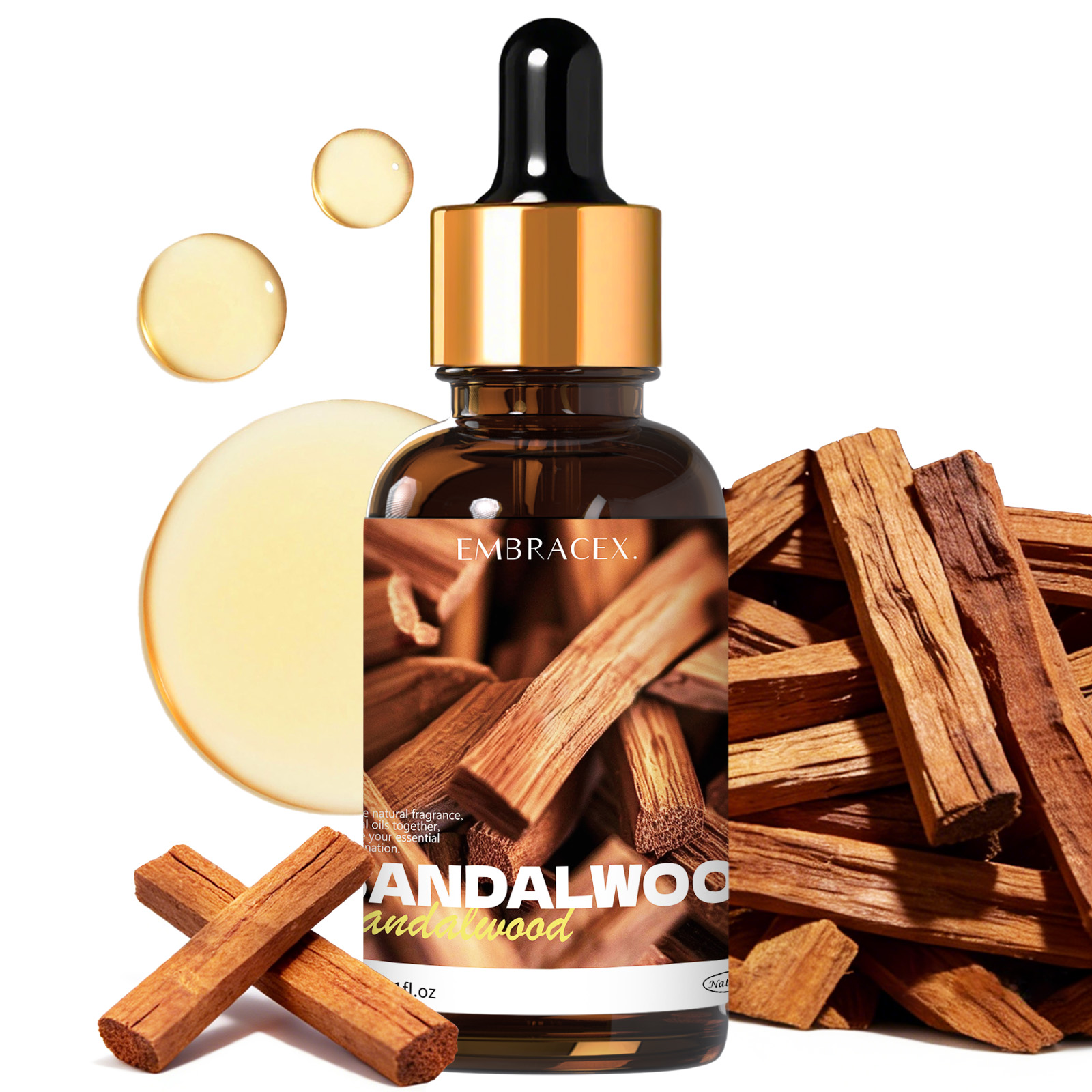 Candle Making Raw Material - 30ml Sandal Ağacı Doğal Bitki Esansiyel