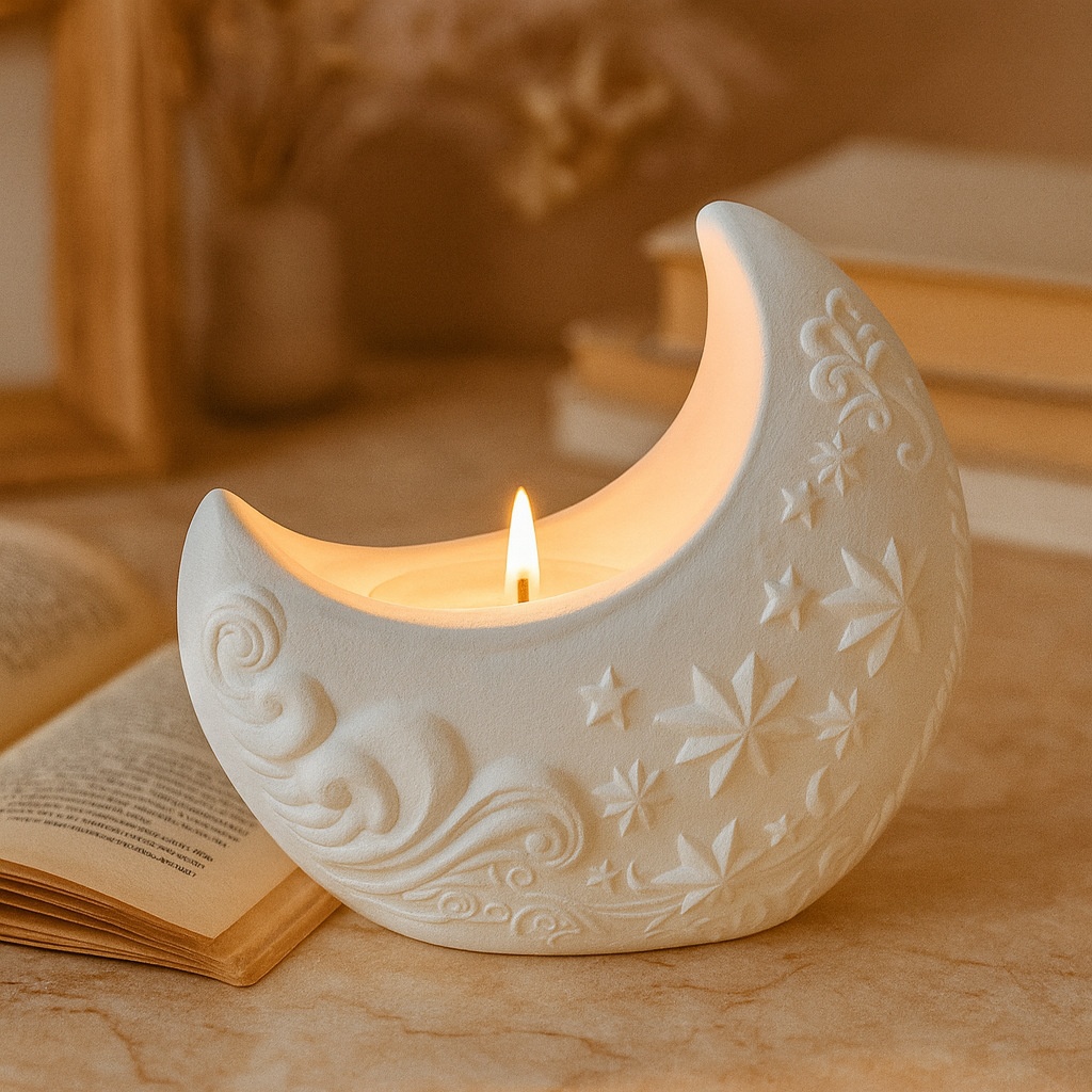 3d Rölyef Ay Alçı Reçine Kalıp - Candle Making Process incelemesi ve fiyatı