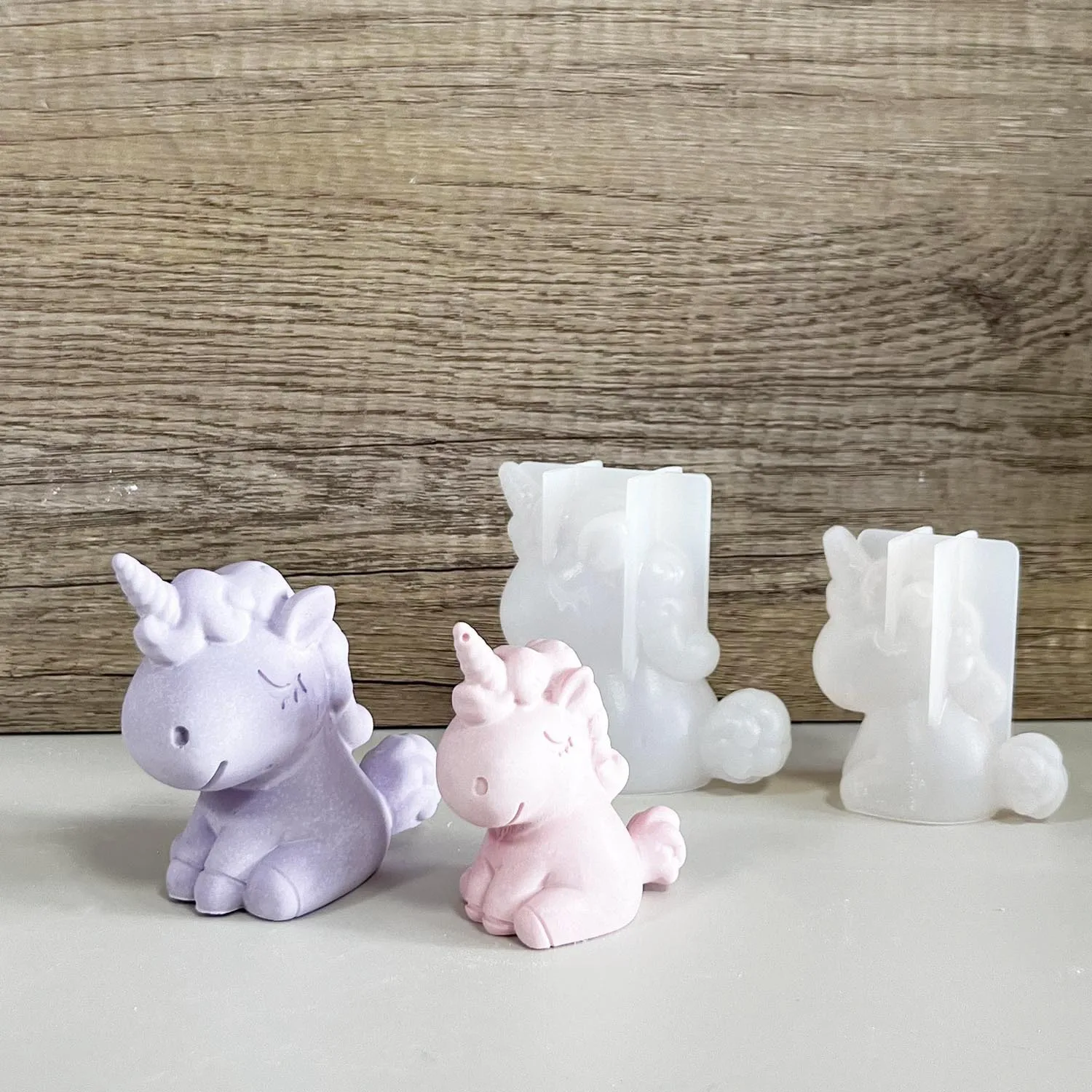 3D Geometrik Silikon Unicorn K - Candle Making Supplies Wholesale incelemesi ve fiyatı