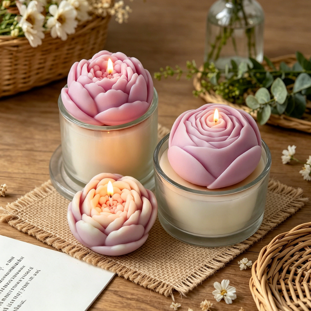 3D Çiçek Silikon Kalıp Şakayık - Candle Making Video incelemesi ve fiyatı