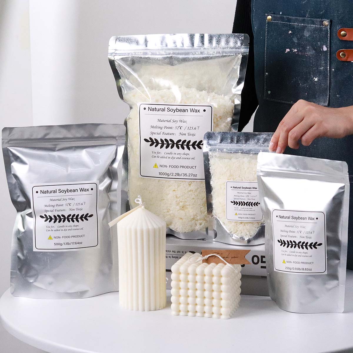 100/250/500/1000g Doğal Soya B - Candle Making Raw Material incelemesi ve fiyatı
