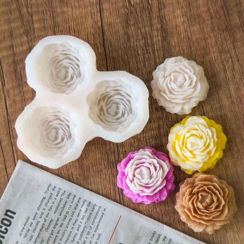 3 adet/takım Şakayık Çiçek Mum - Candle Making Supplies Wholesale incelemesi ve fiyatı