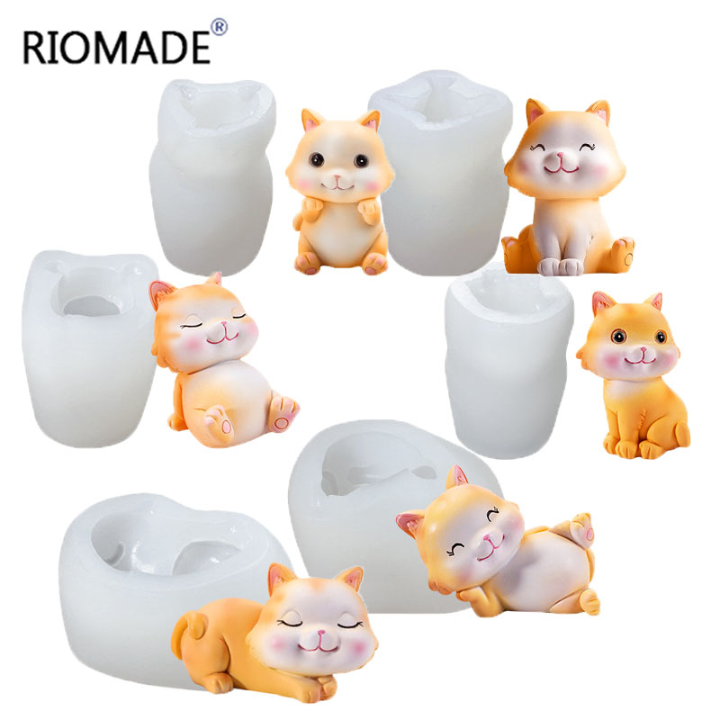 Kedi Silikon Kalıplar 6 Stil 3 - Candle Making Supplies Wholesale incelemesi ve fiyatı