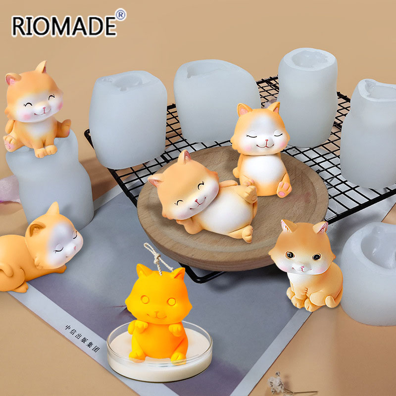Kedi Silikon Kalıplar 6 Stil 3 - Candle Making Supplies Wholesale incelemesi ve fiyatı