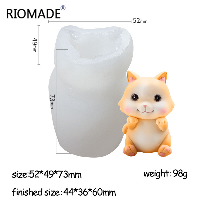 Kedi Silikon Kalıplar 6 Stil 3 - Candle Making Supplies Wholesale incelemesi ve fiyatı